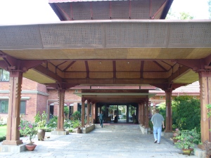 The main entrance